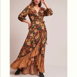 Anthropologie Farm Rio Madrid Wrap Dress